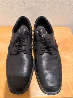 Rockport Black Leather Lace-Up Oxford Shoes